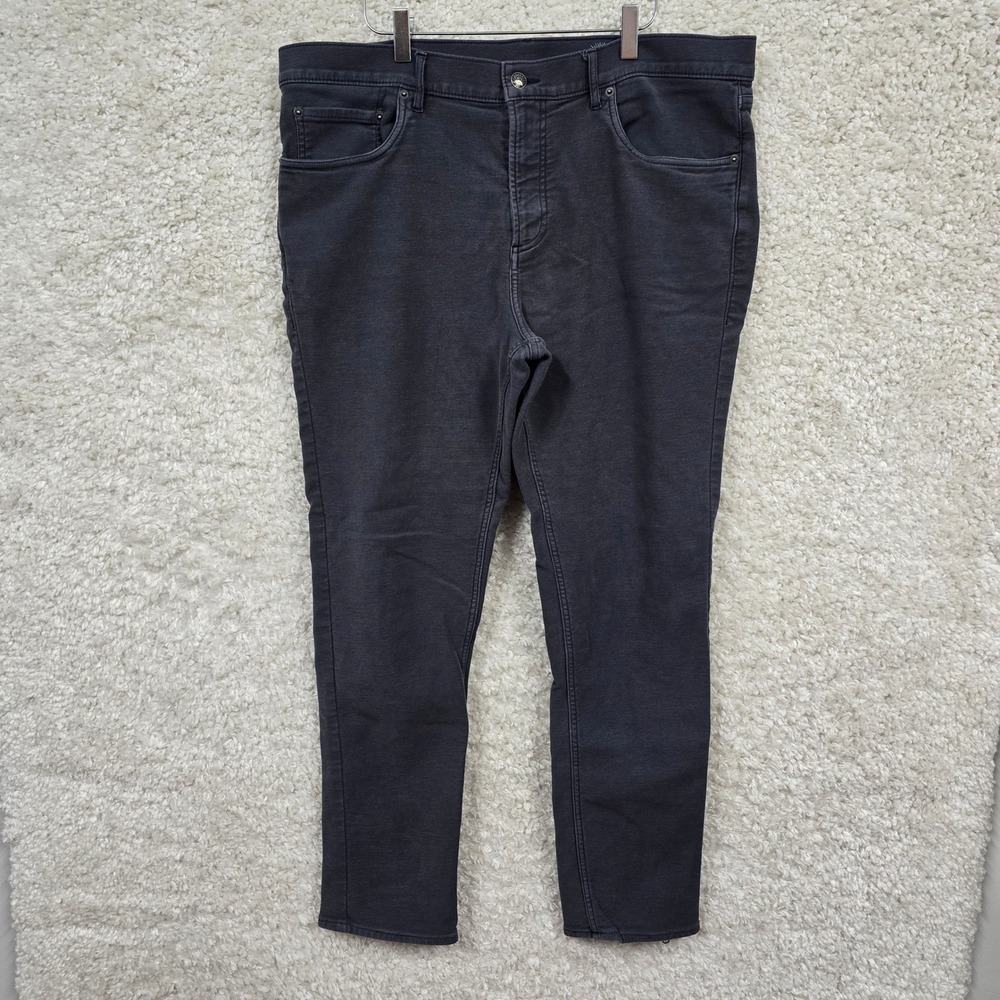 Faherty Terry Jeans Mens 38x30 Charcoal Gray Stretch Casual Coastal Pants